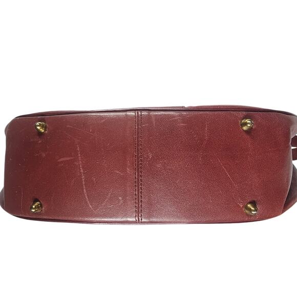 Etienne Aigner Vintage Cordovan Leather Over-the-Shoulder Handbag - Picture 5 of 14